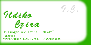 ildiko czira business card